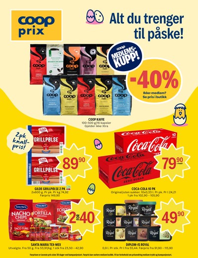 Coop Prix kundeavis gjeldende fra 23/03/26 - 29/03/26