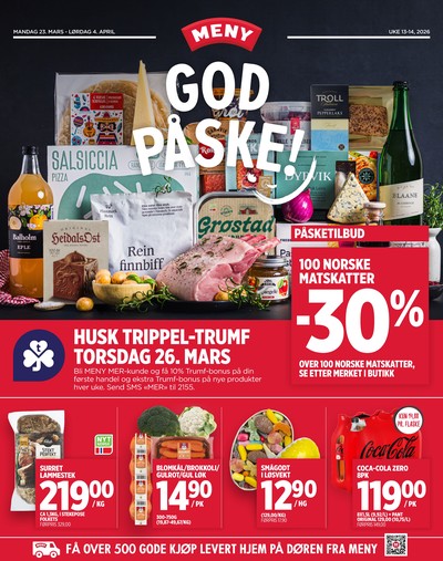 Meny kundeavis i uke 13 side 1