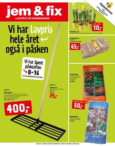 Jem & Fix kundeavis i uke 13 side 1