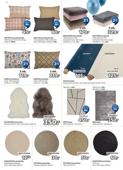 JYSK kundeavis i uke 14 side 15