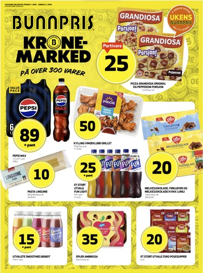 Bunnpris kundeavis i uke 15 side 1