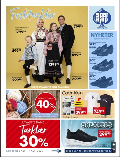 Sparkjøp kundeavis i uke 16 side 1