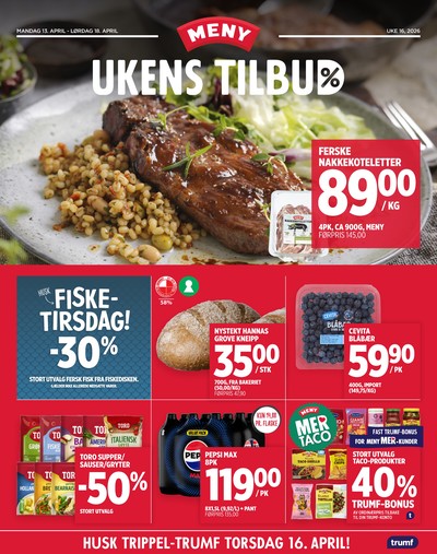 Meny kundeavis i uke 16 side 1