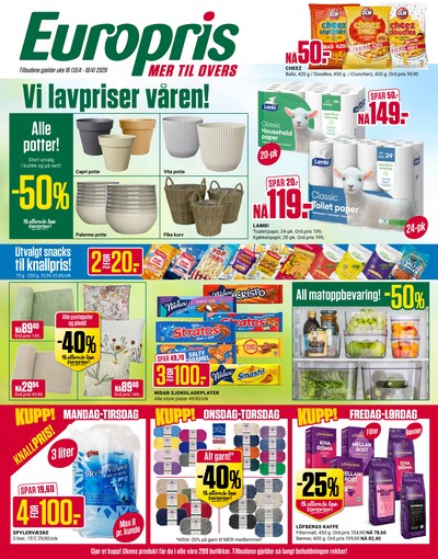Europris kundeavis i uke 16 side 1