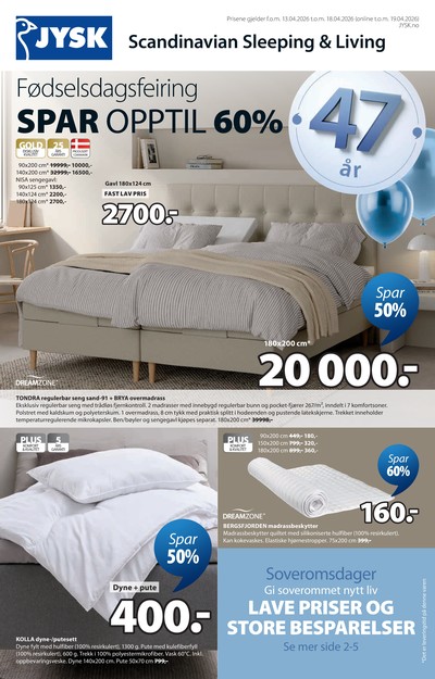 JYSK kundeavis i uke 16 side 2