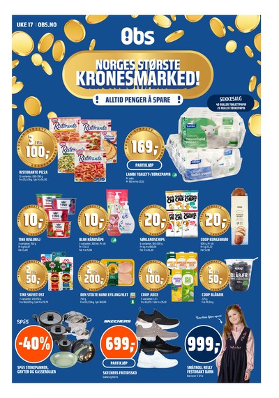Coop Obs kundeavis gjeldende fra 19/04/26 - 25/04/26