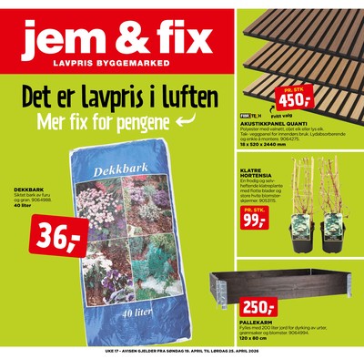 Jem & Fix kundeavis i uke 17 side 1