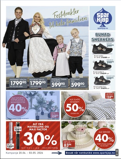 Sparkjøp kundeavis i uke 18 side 1