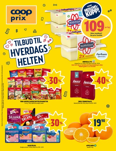 Coop Prix kundeavis gjeldende fra 05/01/26 - 11/01/26