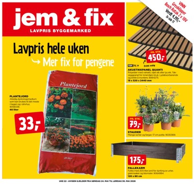 Jem & Fix kundeavis i uke 22 side 1