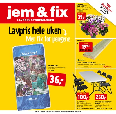 Jem & Fix kundeavis i uke 22 side 1