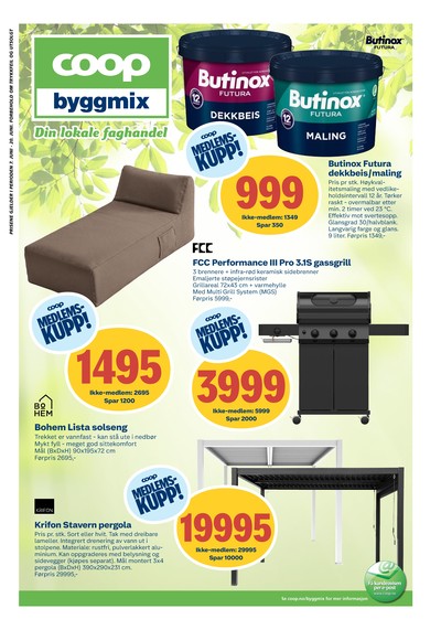 Coop Byggmix kundeavis i uke 24 side 1