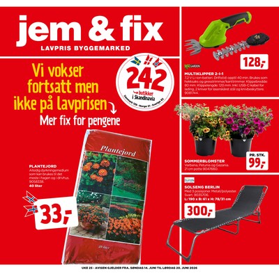 Jem & Fix kundeavis i uke 24 side 1