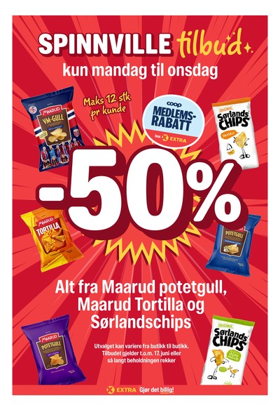 Coop Extra kundeavis gjeldende fra 15/06/26 - 21/06/26