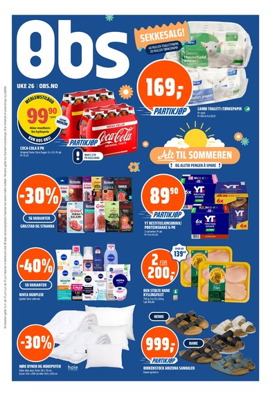 Coop Obs kundeavis gjeldende fra 21/06/26 - 27/06/26