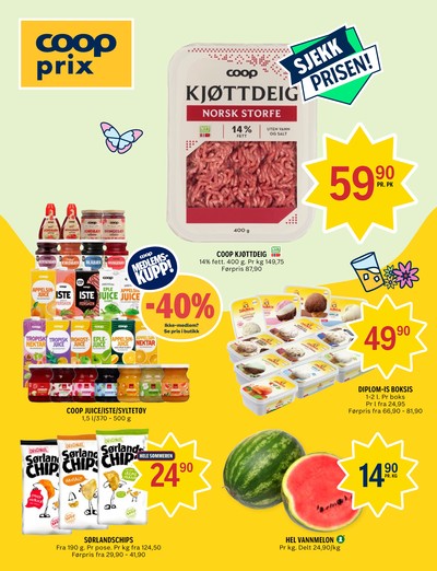 Coop Prix kundeavis gjeldende fra 06/07/26 - 12/07/26