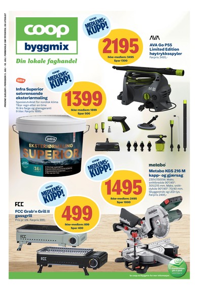 Coop Byggmix kundeavis i uke 28 side 1