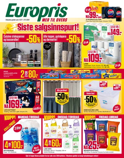 Europris kundeavis i uke 3 side 1