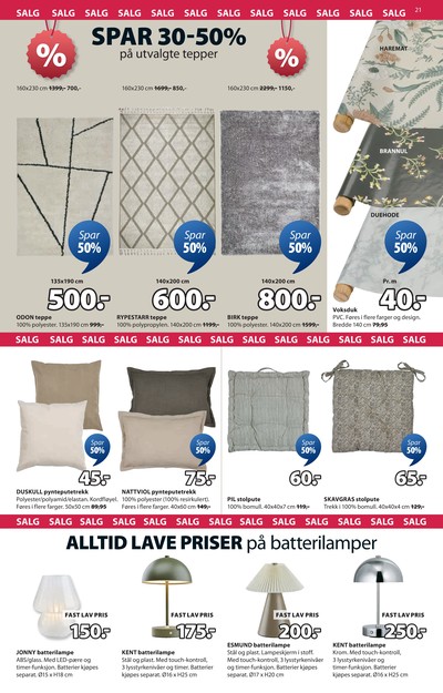 JYSK kundeavis i uke 3 side 22