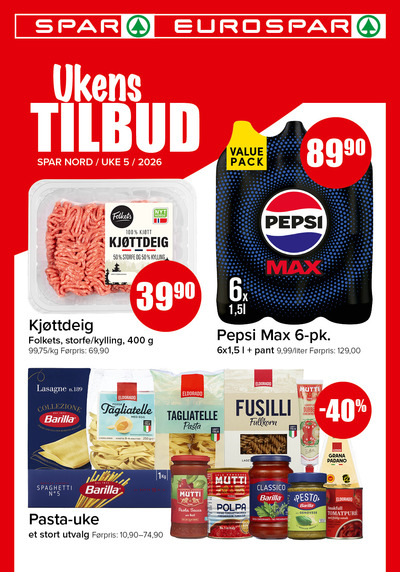 Spar - Eurospar kundeavis gjeldende fra 26/01/26 - 31/01/27