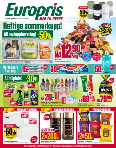 Europris kundeavis i uke 31 side 1