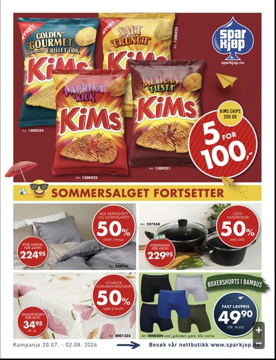 Sparkjøp kundeavis i uke 31 side 1