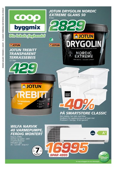 Coop Byggmix kundeavis i uke 32 side 1