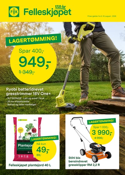 Felleskjøpet kundeavis i uke 32 side 1