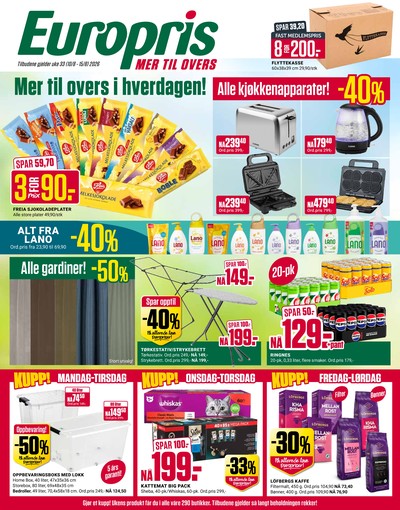 Europris kundeavis i uke 33 side 1