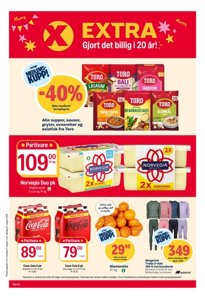 Coop Extra kundeavis i uke 34 side 1
