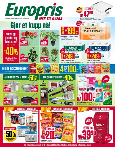 Europris kundeavis i uke 34 side 1