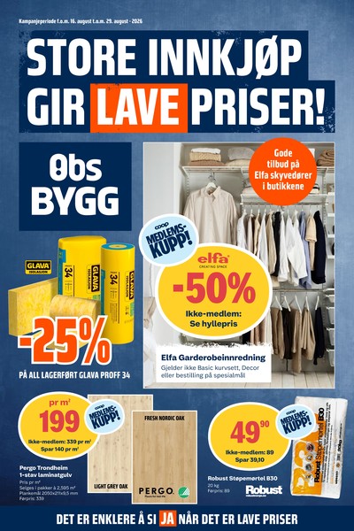 Coop Obs Bygg kundeavis i uke 34 side 1