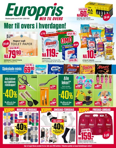 Europris kundeavis i uke 35 side 1