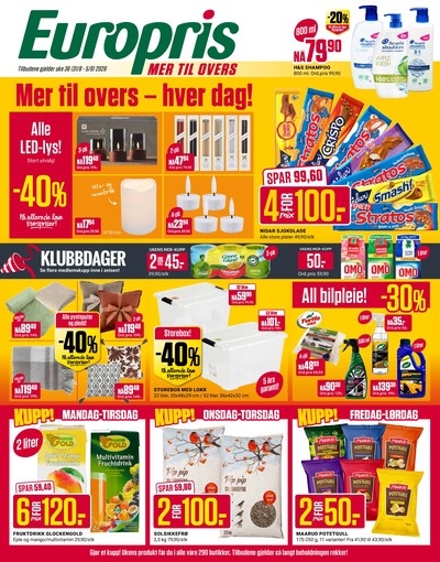 Europris kundeavis i uke 36 side 1