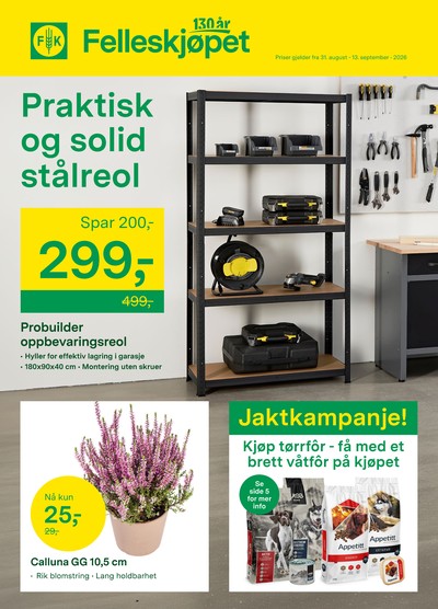 Felleskjøpet kundeavis gjeldende fra 31/08/26 - 13/09/26