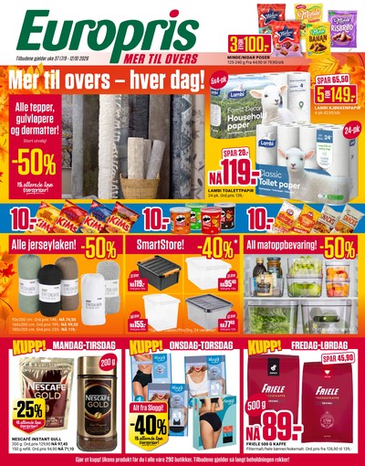 Europris kundeavis i uke 37 side 1
