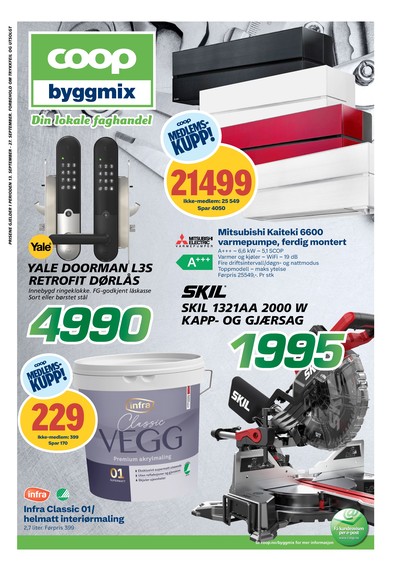 Coop Byggmix kundeavis i uke 38 side 1