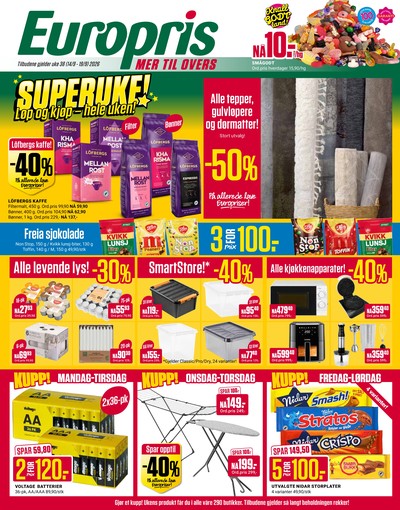 Europris kundeavis i uke 38 side 1
