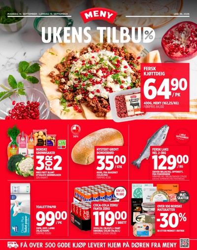 Meny kundeavis i uke 38 side 1