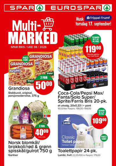 Spar - Eurospar kundeavis i uke 38 side 1