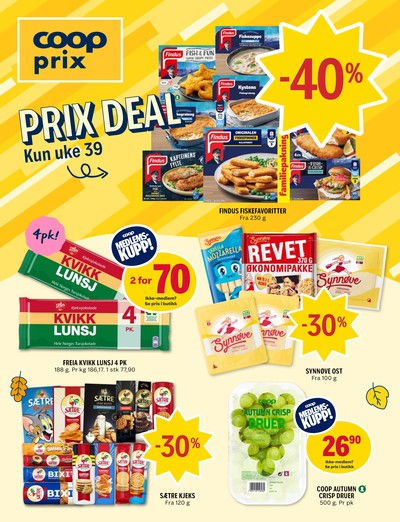 Coop Prix kundeavis i uke 38 side 1