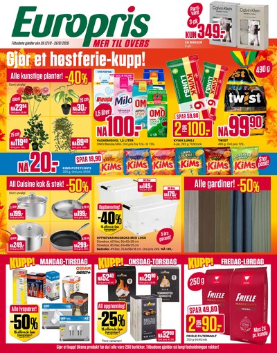 Europris kundeavis i uke 39 side 1