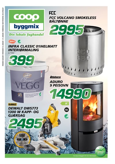 Coop Byggmix kundeavis gjeldende fra 18/01/26 - 31/01/26