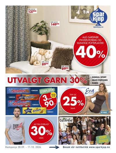 Sparkjøp kundeavis i uke 40 side 1