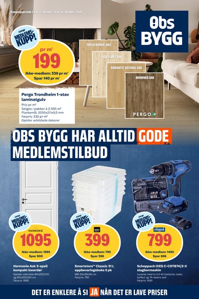 Coop Obs Bygg kundeavis i uke 42 side 1