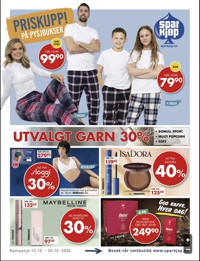 Sparkjøp kundeavis i uke 43 side 1