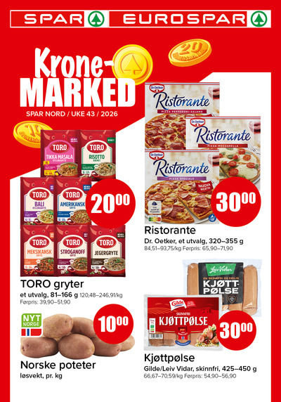 Spar - Eurospar kundeavis i uke 43 side 1