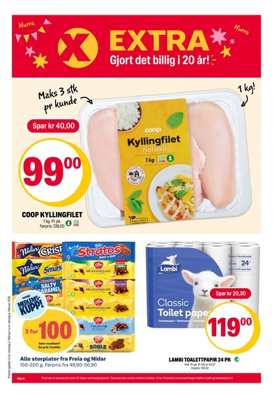 Coop Extra kundeavis gjeldende fra 02/02/26 - 08/02/26