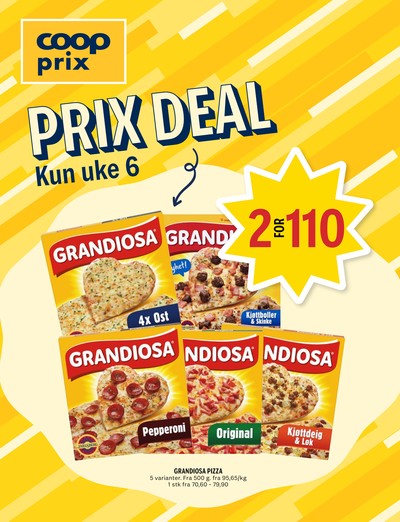 Coop Prix kundeavis gjeldende fra 02/02/26 - 15/02/26