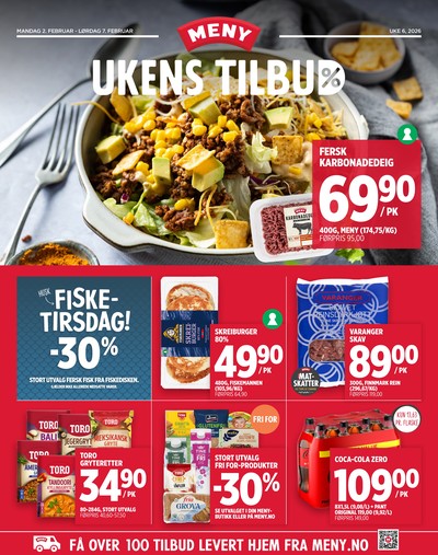 Meny kundeavis gjeldende fra 02/02/26 - 07/02/26